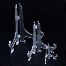 10p 그릇도매점 접시전시 투명 플라스틱 받침대 장식소품 백화점 마트 진열 앤틱매장 공방, 소 4P, 소 4P