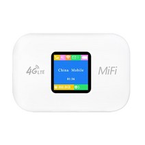4G Mifi 와이파이 라우터 포켓 자동차 모바일 무선 핫스팟 Sim 카드 슬롯, 01 White