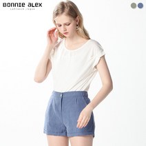 보니알렉스(BONNIE ALEX) 린넨 블랜드 플레인 티 (택가격:49000원)