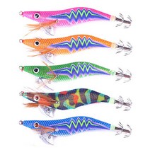 고아웃타운 루어 무늬오징어 낚시 오적에기, 3호, 5개입 구성A