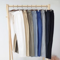 제니유 핏츠 남자 9부 린넨 밴딩 바지 슬랙스 남자팬츠 8color