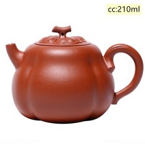 명품 자사호 중국 고급 차호 Yixing 수제 차 냄비 크리 에이 티브 호박 찻 주전자, 210ml