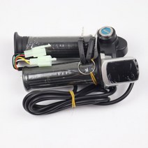 전동킥보드속도 전동킥보드 속도계 속도조절기 60v 부품 35km/h 계기판 컨트롤러 전기 스쿠터 모터 컨트롤러 3648v 속도 조절 핸들 및 전원 콘텐츠 디스플레이가 있는 범용, 36v