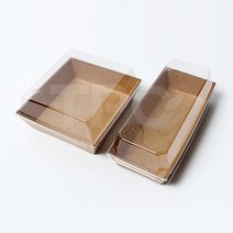 크라프트정사각샌드위치케이스 50개 샌드위치포장용기, 없음, 백색 정사각 샌드위치케이스 50개