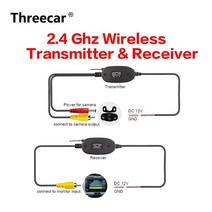 무선 영상 송수신기 hdmi 카메라 유튜버장비 2 4 후면보기 비디오 송신기 앰프 키트, 12v