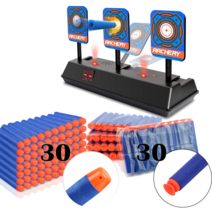 [애즐토즈] 너프총알 전자동 과녁+총알 세트, 과녁+총알60알