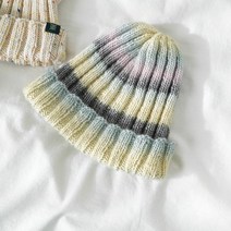 슬로우모먼츠 만다라 비니 - 실 한볼로 모자 뜨기 DIY 대바늘 키트, 선셋믹스, 추가안함