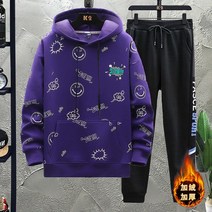 도톰 기모 후드 티 조거 트레이닝 복 세트 운동복 캠핑룩 수학여행 여행룩 중딩 고딩