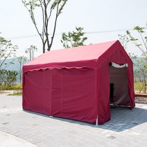 프리폼 고급형 튼튼한 대형 쉘터천막 3X4 천막 풀세트, ST프레임+지붕+민자4면 3X4 딥그린
