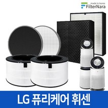 LG 퓨리케어 휘센 공기청정기 전모델 헤파 H13 골드 탈취 호환 필터 세트, LA-P