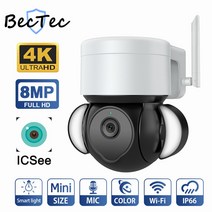 8MP 4K WiFi IP Camera Outdoor Wireless Video Surveillance Dome CCTV Cam Home Security Protection ICse, 4K 8MP 128GB Card, 미국 플러그