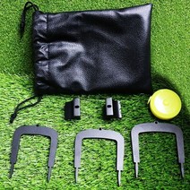 퍼팅연습 골프매트 목표 퍼터 스크린타석 개 골프타석매트, Black