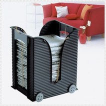 다용도 신문걸이 이동식 신문 정리 신문수납 신문보관함 신문정리대 보관함, 화이트