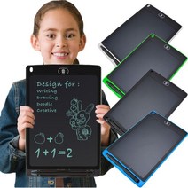8.5 인치 LCD 화면 쓰기 태블릿 다채로운 디지털 전자 드로잉 보드 메모 패드 아이와 성인을 위한 휴대용 미니 메모장, Black