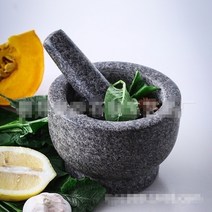 천연 자연석 흑진주 돌절구 마늘절구, 1개