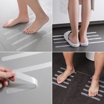 하주글로벌 계단 화장실 욕실 미끄럼방지 논슬립 고급 테이프 스티커 10pcs, 01.블랙10매