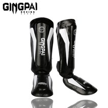 mma 가드 격투기 권투 레깅스 렉가드 무에타이 발목 보호대 정강이 킥복싱 태권도 패드, M.업그레이드와이드레그백블랙