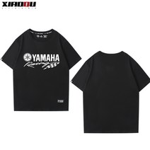 야마하 몬스터 반팔티 프린팅 단체 상의 여름 로고티, XXL, 19번