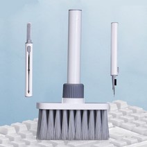 창문로봇청소기 유리창닦이 pc 컴퓨터 청소 키트 airpod 용 키보드 클리너 브러시 클리너 도구 이어폰 키캡 풀러, 하얀