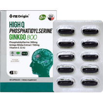 엔젯오리진 하이큐 포스파티딜세린 징코 1200 (30캡슐 x 2), 6개, 30캡슐