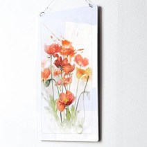 nt316-행잉액자 분위기있는수채화(사각세로대형), 타입3.나무