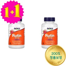 1+1 나우푸드 Rutin 루틴 파우더 450 mg 100 베지 캡슐 메밀 케르세틴 헤스페리딘, 1개, 기본