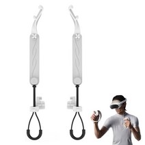 Picos 4 VR 터치 컨트롤러용 실리콘 핸들 스트랩 그립 조절식 너클 손목 슬링 손실 방지 스트리핑, [01] White, 한개옵션1, 01 White