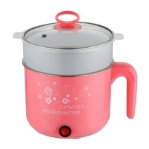 1.8l 전기 밥솥 기선 냄비 다기능 스테인레스 스틸 국수 냄비 밥솥 찐 계란 팬 수프 au 플러그, 분홍, 협동사