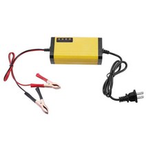 배터리충전 12V 2A 자동차 배터리 충전기 LED 디스플레이 220V 110V EU 미국 스마트 트럭 오토바이 12AH V, 01 yellow