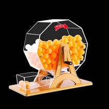 로또 복권 기계 경품 이벤트 추첨기 무작위 추출기, 수동 번호기 100형 노란 공