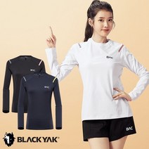 BLACKYAK [블랙야크] 이월특가 여성용 BAC 긴팔 라운드 티셔츠 BAC치악3티셔츠#2 1BYTSM1529