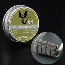 전자제품부품사전 제작 내경 3mm 구멍 코일 융합 Clapton 외계인 저항 A1 SS316L NI80 히팅 와이어, 18 316-Dragon X4_04 50Pack