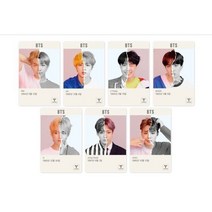 [포켓더스타]BTS 방탄소년단 티머니 투명 2019 교통카드 RM 지민 뷔 석진 제이홉 슈가 정국