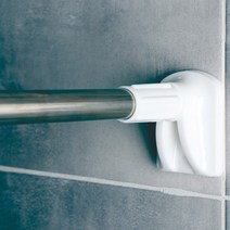 데코와바 25mm 다용도압축봉 커튼봉 110~200cm, 화이트