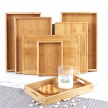 대나무 사각 원목 트레이 쟁반, 기본형