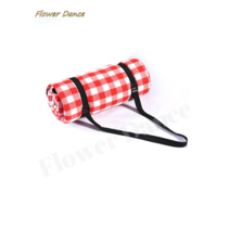 Flower Dance 피크닉 특대형 돗자리 방수 습기를 방지하다., 적백격