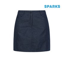 스팍스골프 여성 데님 사이드 퀼팅 스커트 SI3LCR906