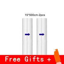 업소용 진공포장기 진공 식품 실러 백 장기간 신선도 유지 12 + 15 20 25 30m x 500m 롤/묶음 배큠 보관, 08 15cm-2pc