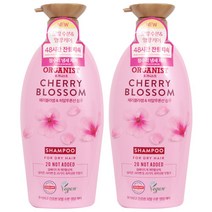 [정수리 냄새 제거] 오가니스트 체리블라썸 히알루론산 샴푸 500ml, 2개