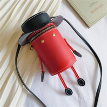 오꿈 가죽가방만들기 키트, 깡통로봇red, 1개