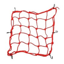 슈퍼커브짐대 오토바이짐대 50 직배송 40x40cm 오토바이 탄성 헬멧 로프 코드 수하물 카고 번지 네트, 빨간색