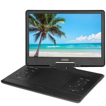 고화질 모바일 DVD 차량용 영문 디스크 플레이어 휴대용 CD 플레이어, 블랙