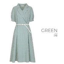 더아이잗 더아이잗 더아이잗 더블 칼라 체크원피스+I벨트포함K7P0OP50 (P002064431)