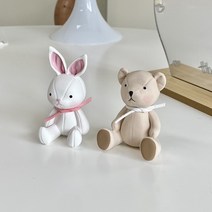 귀여운 가죽 곰돌이 인형 차량용 석고방향제 디퓨저, 레몬