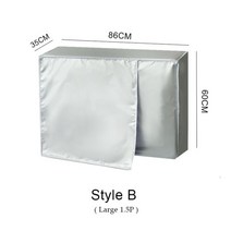 실외기 세척 에어컨 셀프 청소 커버 야외 장치 메인 머신 방수 먼지 방지 눈 가방 프로텍터 4 사이즈, 86X35X60CM