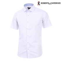 로베르따디까메리노 구김없는 슬림핏 스판 반팔셔츠 RL23521-10