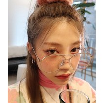 빈티지 미니 20 코디가잘되는 소녀 원형 금속 안경테