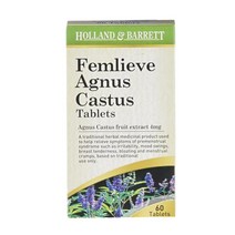 홀랜드 앤 바렛 아그누스 캐스터스 60정 4mg Holland & Barrett Femlieve Agnus Castus 4mg 60 Tablets