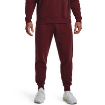 Under Armour 남성용 라이벌 플리스 조거 팬츠 블랙 (001)/오닉스 화이트 4XL