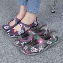 여름 물놀이 아쿠아 꽃무늬 젤리 슈즈 샌들